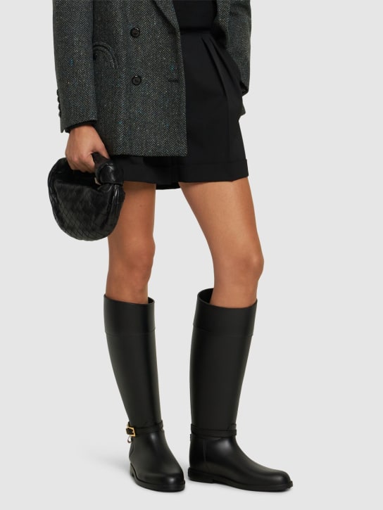 Sergio Rossi: 20mm Nora Rainy tall rubber boots - women_1 | Luisa Via Roma