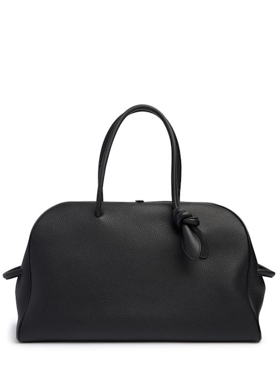 Jacquemus: Le Grand Turismo grain leather tote bag - women_0 | Luisa Via Roma