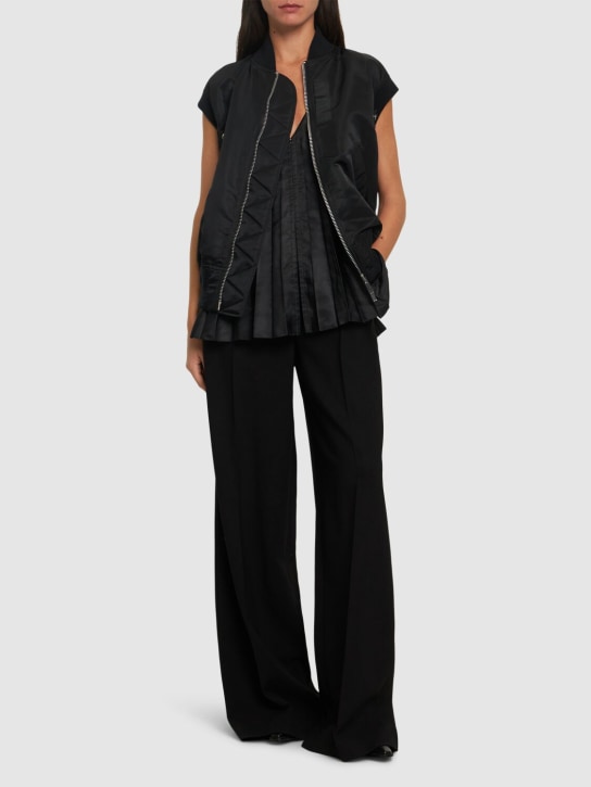 Sacai: Nylon twill vest - women_1 | Luisa Via Roma