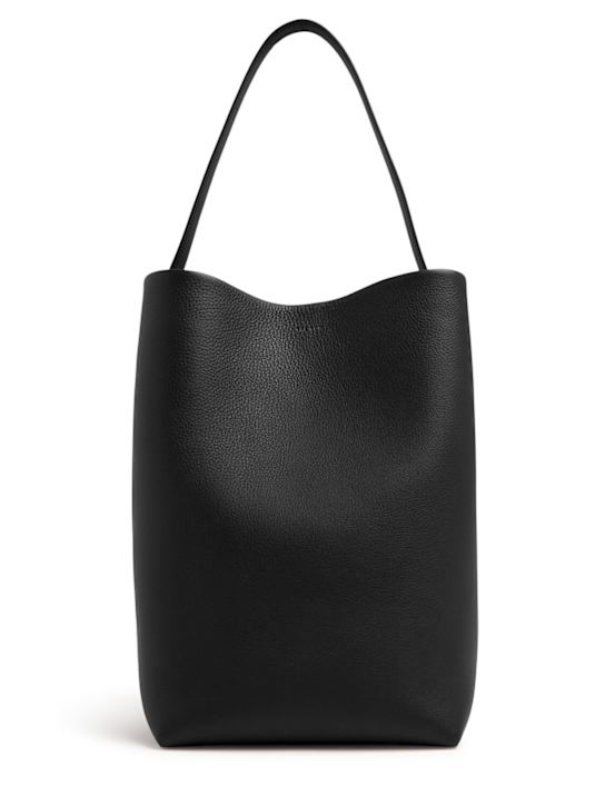 The Row: Large Lux Park leather tote bag - Black - women_0 | Luisa Via Roma