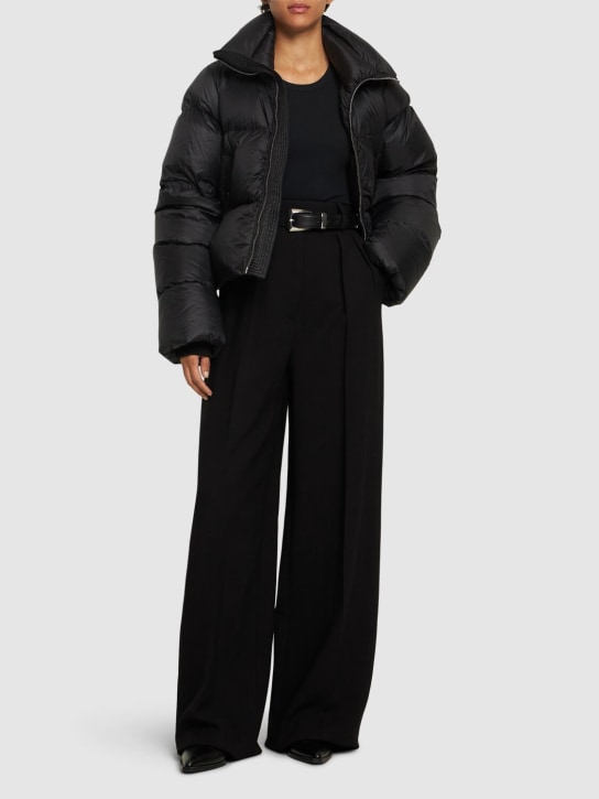 Rick Owens: Turtle nylon down jacket - Black - women_1 | Luisa Via Roma