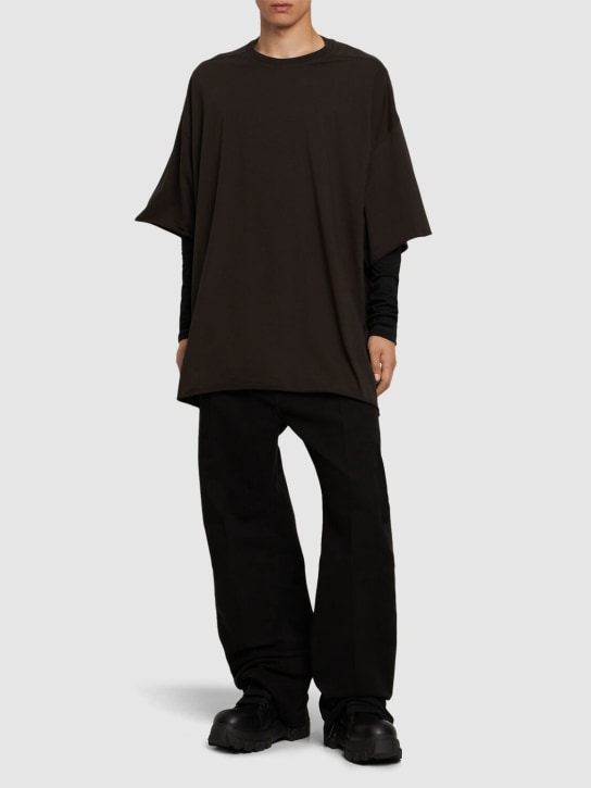 Rick Owens: Tommy T cotton jersey t-shirt - men_1 | Luisa Via Roma