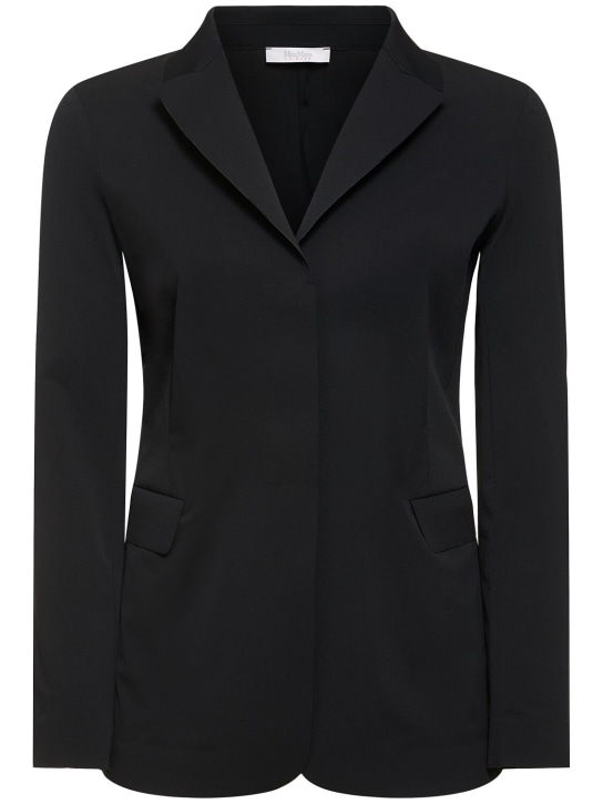 Max Mara: Kaiser ストレッチジャージージャケット - women_0 | Luisa Via Roma