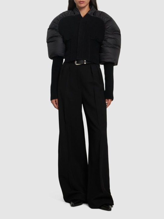 Rick Owens: Daunenjacke aus Wollmischung „Duvetina“ - Schwarz - women_1 | Luisa Via Roma