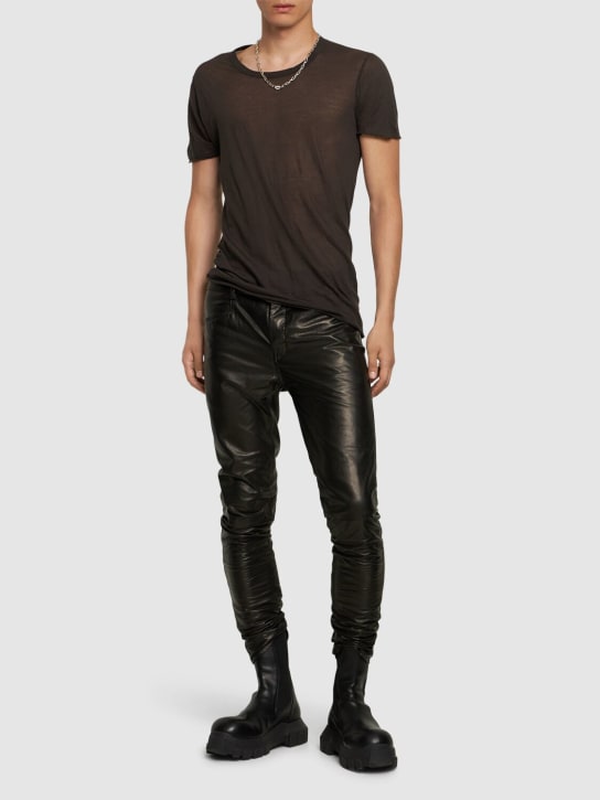 Rick Owens: Tyrone leather pants - men_1 | Luisa Via Roma