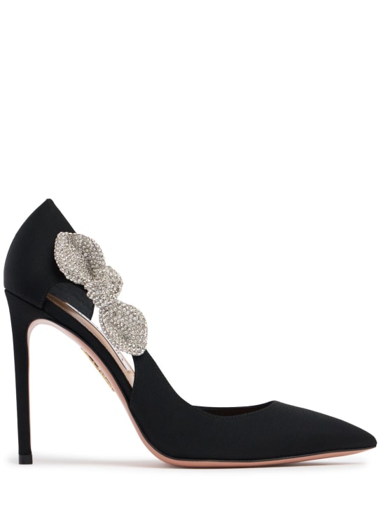 Aquazzura: 105mm Very Bow Tie grosgrain pumps - women_0 | Luisa Via Roma