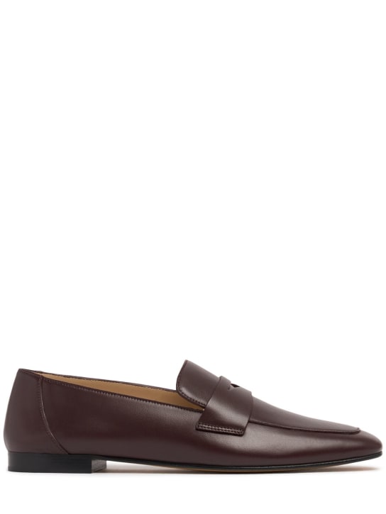 Le Monde Beryl: 10mm Leather loafers - Bordeaux - women_0 | Luisa Via Roma