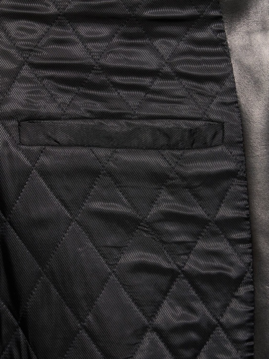 Magda Butrym: Leather jacket - Black - women_5 | Luisa Via Roma