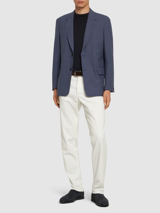 Boss: Cris single breast wool blend blazer - men_1 | Luisa Via Roma