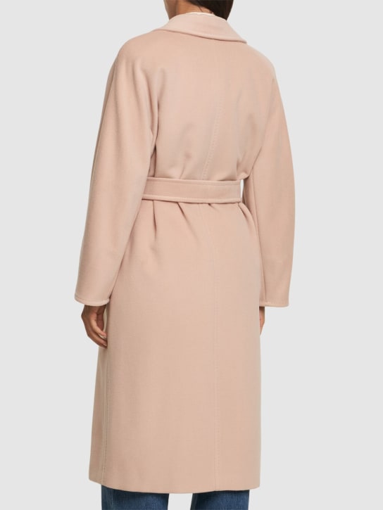 Max Mara: Madame wool double breast long coat - women_2 | Luisa Via Roma