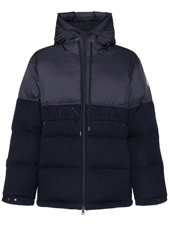 Moncler: Andres virgin wool down jacket - men_0 | Luisa Via Roma