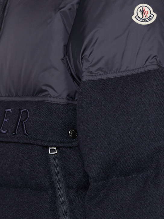 Moncler: Andres virgin wool down jacket - men_4 | Luisa Via Roma