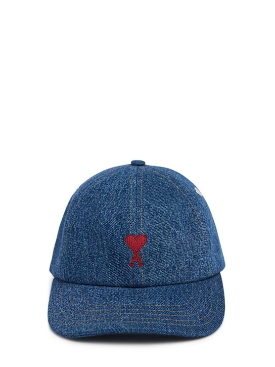 AMI Paris: ADC denim baseball cap - men_0 | Luisa Via Roma