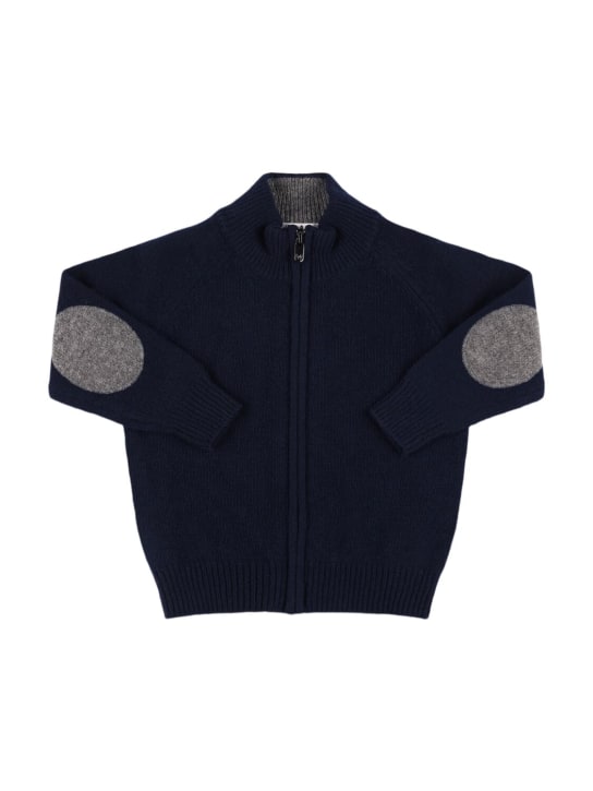 Il Gufo: Cardigan aus Wollstrick - Blau - kids-boys_0 | Luisa Via Roma