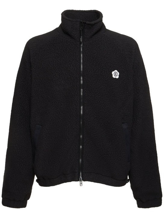 Kenzo Paris: Giacca Boke 2.0 in polar fleece - Nero - men_0 | Luisa Via Roma