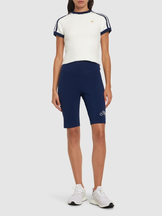 adidas Originals: Short leggings - Dark Blue - women_1 | Luisa Via Roma