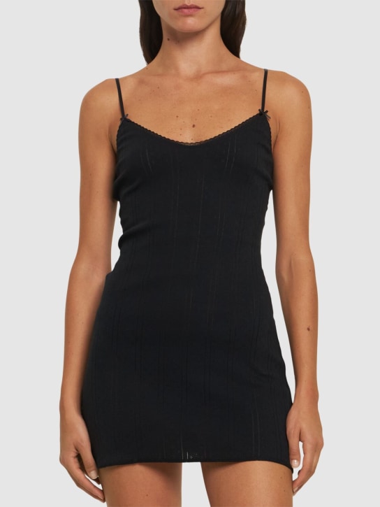 Cou Cou: Robe en coton biologique The Cami - Noir - women_1 | Luisa Via Roma