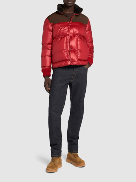 Moncler: Vajolet nylon down jacket - men_1 | Luisa Via Roma