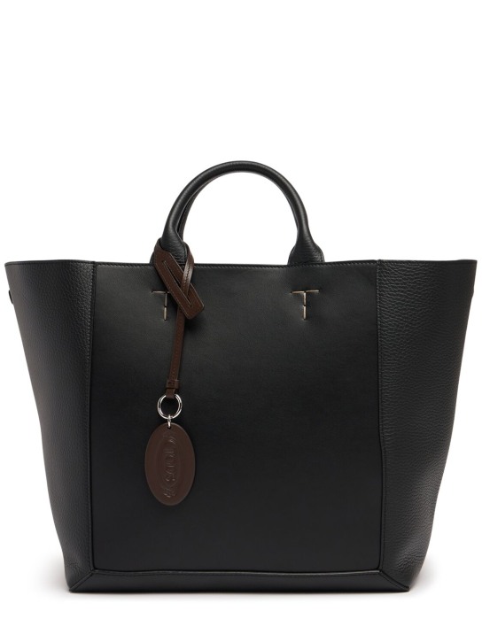 Tod's: Medium Cln leather tote - women_0 | Luisa Via Roma