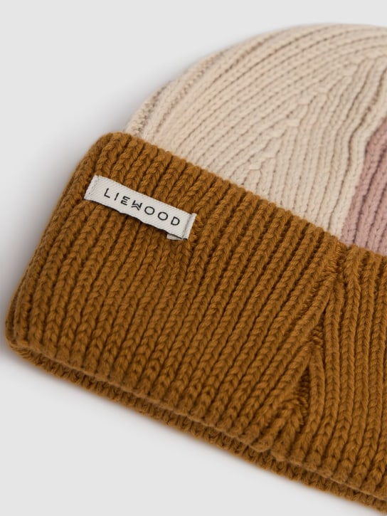 Liewood: Cappello beanie in maglia di cotone organico - Rosa/Multi - kids-girls_1 | Luisa Via Roma