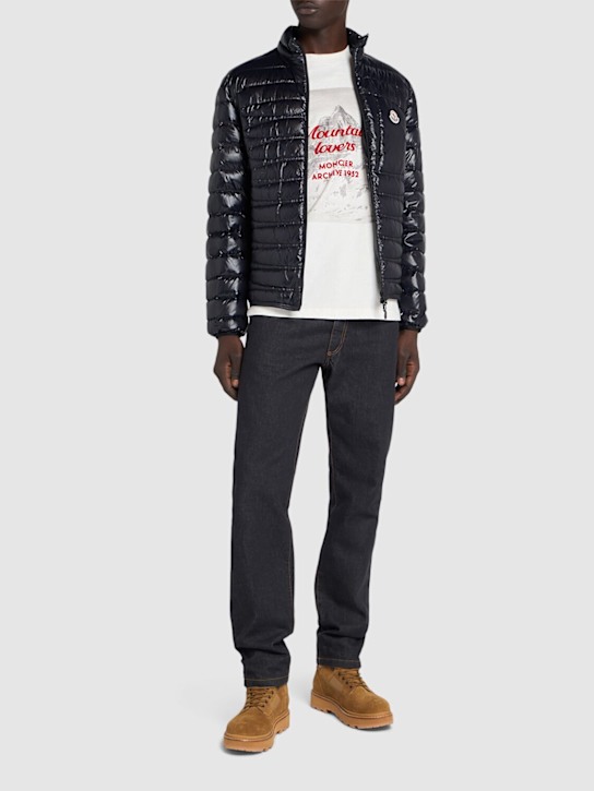 Moncler: Emerized cotton t-shirt - men_1 | Luisa Via Roma