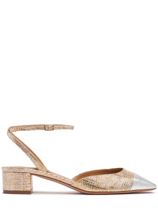 Aquazzura: 35mm French Flirt leather pumps - women_0 | Luisa Via Roma