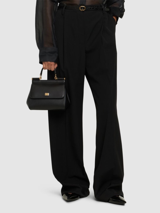 Dolce&Gabbana: Medium Sicily smooth leather bag - women_1 | Luisa Via Roma