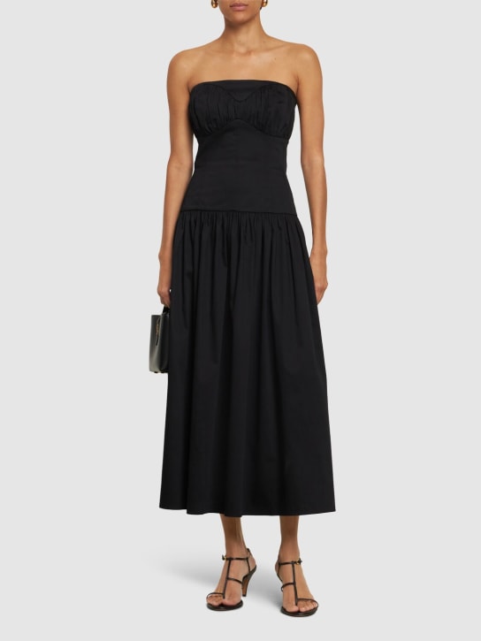 TOVE: Lauryn stretch cotton midi dress - women_1 | Luisa Via Roma