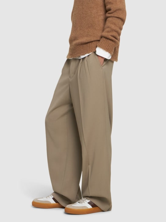 Tod's: Suede & leather low top sneakers - men_1 | Luisa Via Roma