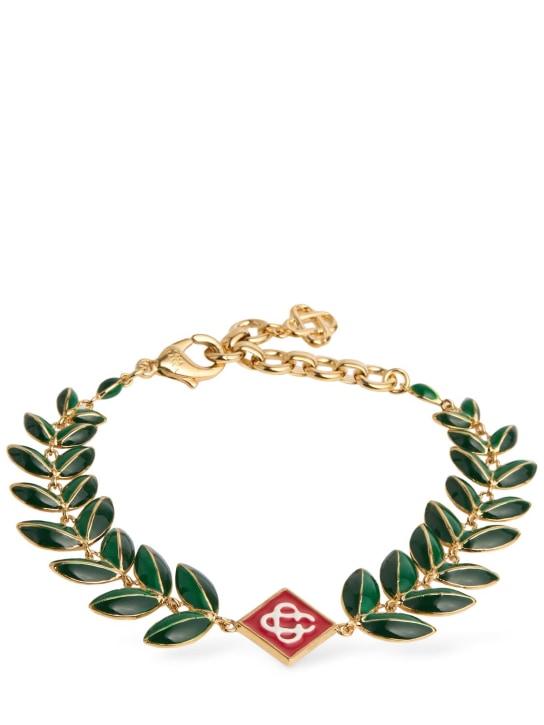 Casablanca: Bracciale Laurel Leaf con catena - women_0 | Luisa Via Roma