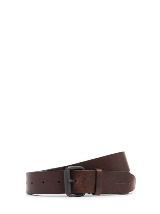 Dsquared2: 35mm Vintage buckle belt - men_0 | Luisa Via Roma