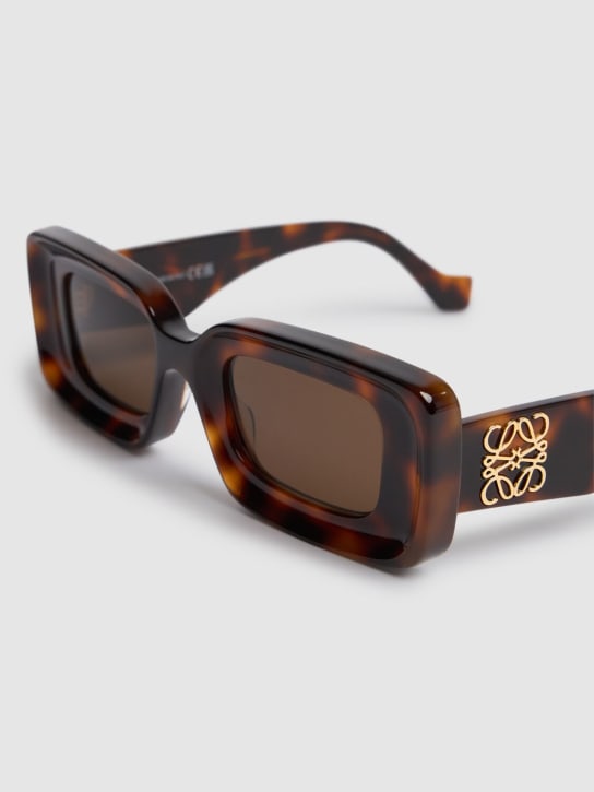 Loewe: Anagram方形醋酸纤维太阳镜 - Havana/Brown - women_3 | Luisa Via Roma