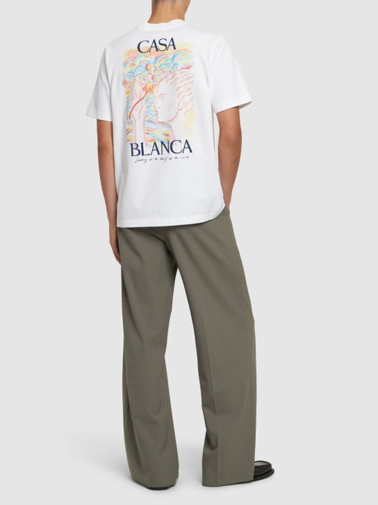 Casablanca: Mushroom Goddess printed t-shirt - men_1 | Luisa Via Roma