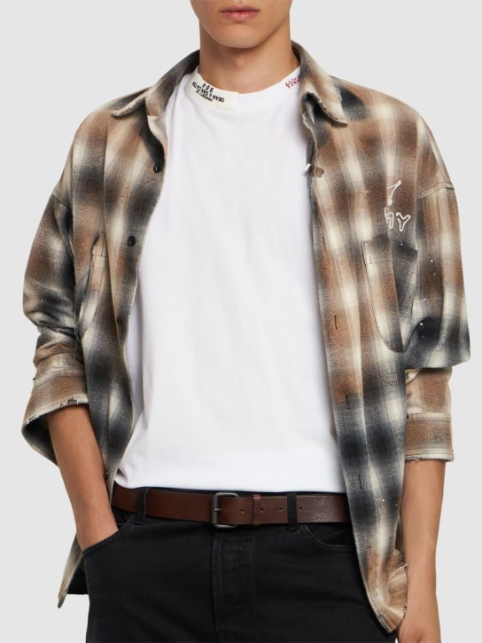 Dsquared2: 35mm Vintage buckle belt - men_1 | Luisa Via Roma