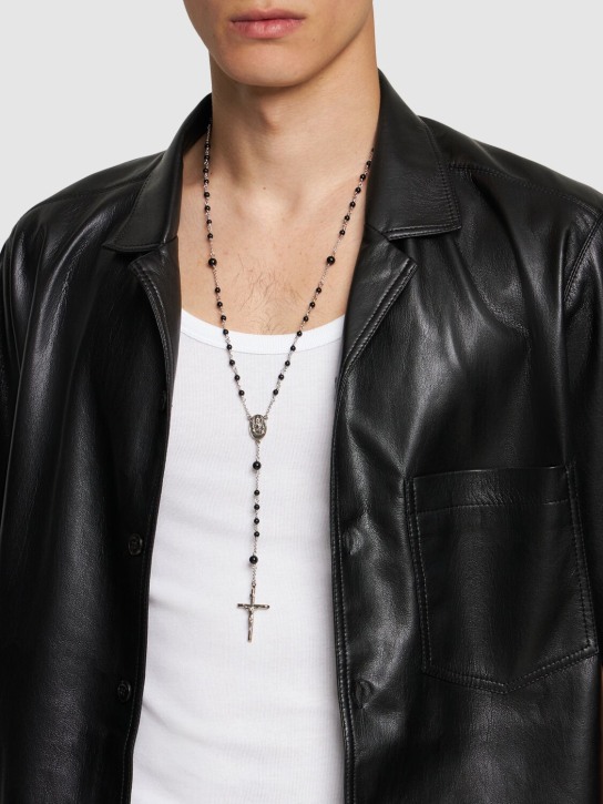 Dolce&Gabbana: Long rosary necklace - men_1 | Luisa Via Roma