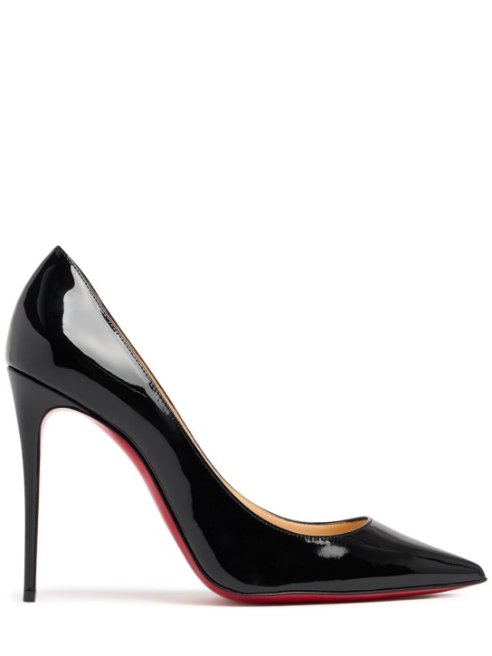 Christian Louboutin: 100mm Kate patent leather pumps - women_0 | Luisa Via Roma