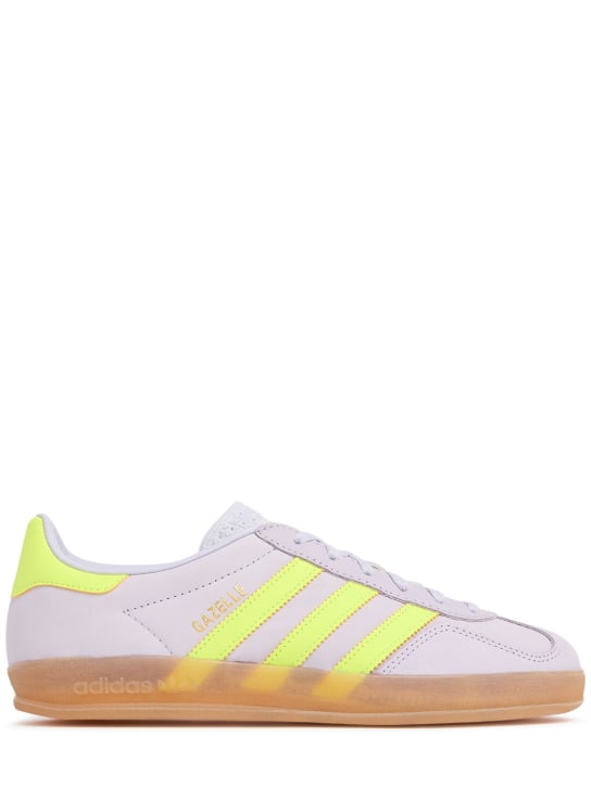 adidas Originals: Gazelle Indoor sneakers - Grey/Yellow - men_0 | Luisa Via Roma