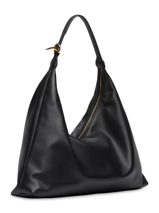 Little Liffner: Pillow hobo leather tote bag - Black - women_1 | Luisa Via Roma