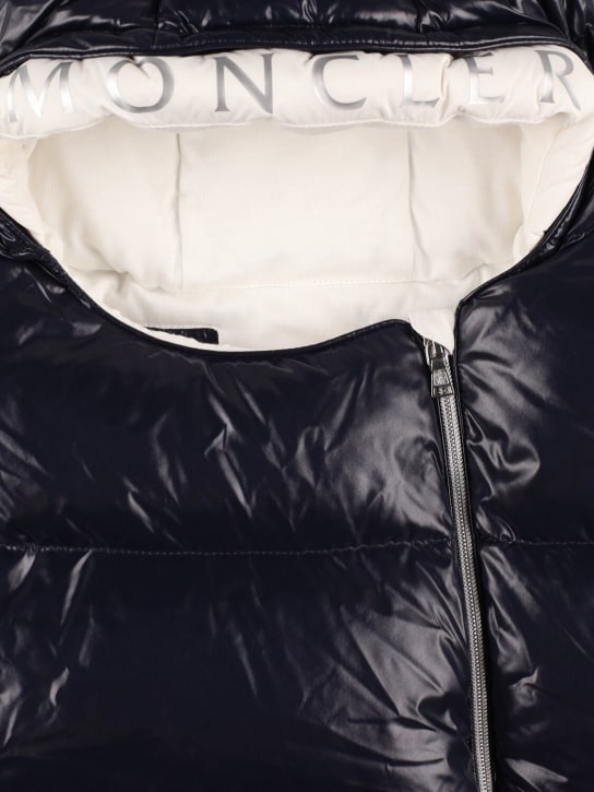 Moncler: Nylon down baby sleeping bag - kids-boys_1 | Luisa Via Roma
