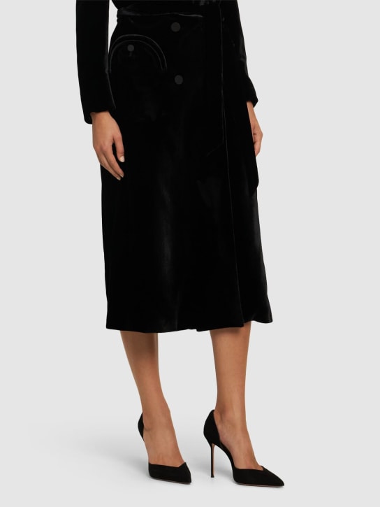 Aquazzura: 105mm Uptown suede pumps - women_1 | Luisa Via Roma