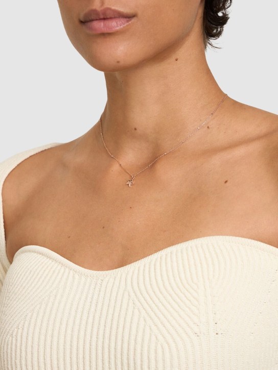 DoDo: 9kt Gold Mini Stellina collar necklace - Rose Gold - women_1 | Luisa Via Roma