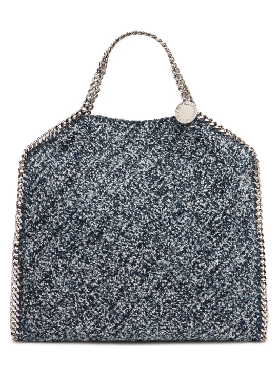 Stella McCartney: Falabella eco denim tweed tote bag - women_0 | Luisa Via Roma