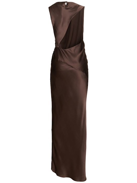 TOVE: Anwen silk blend long dress - women_4 | Luisa Via Roma