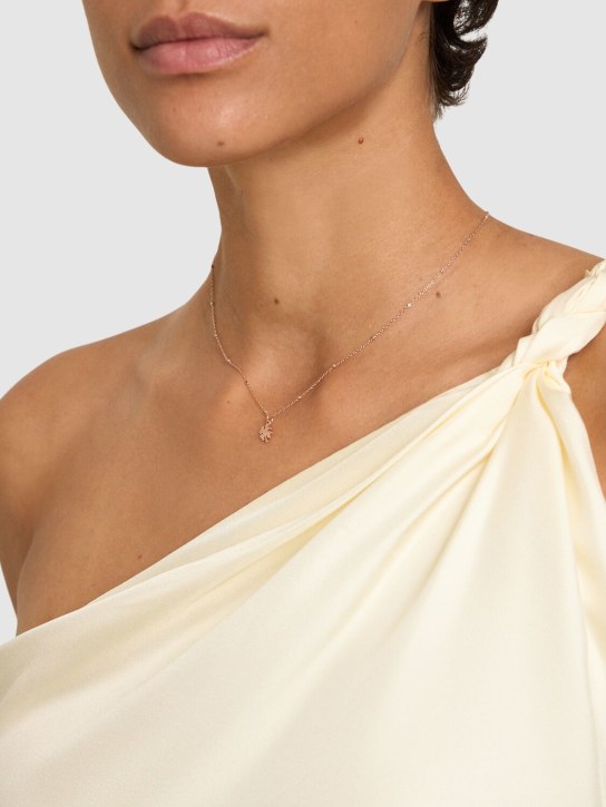 DoDo: 9k Mini Four-leaf clover collar necklace - Rose Gold - women_1 | Luisa Via Roma