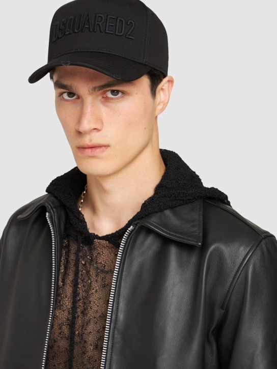 Dsquared2: Technicolor cotton baseball cap - men_1 | Luisa Via Roma