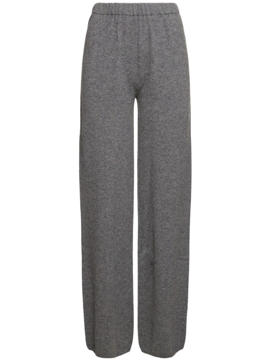 Aya Muse: Gaia knitted cashmere pants - Grey - women_0 | Luisa Via Roma