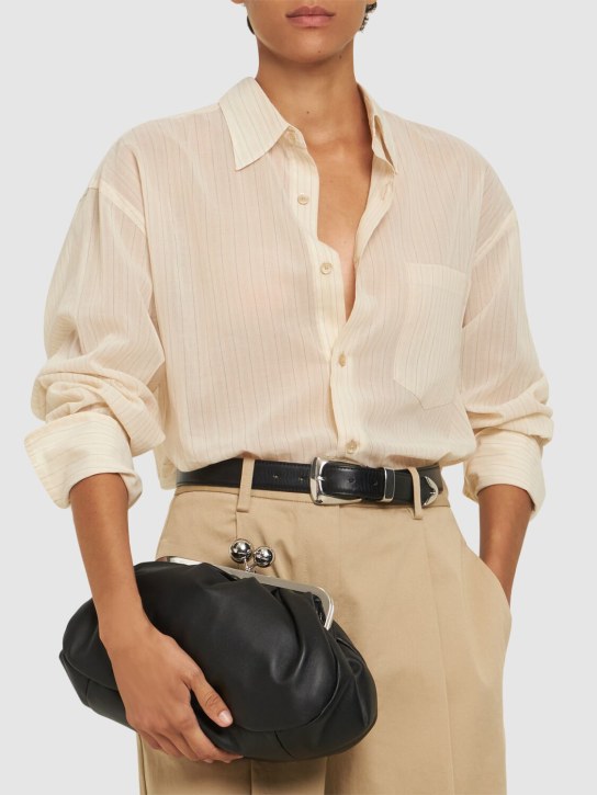 Weekend Max Mara: Cubico leather clutch - women_1 | Luisa Via Roma