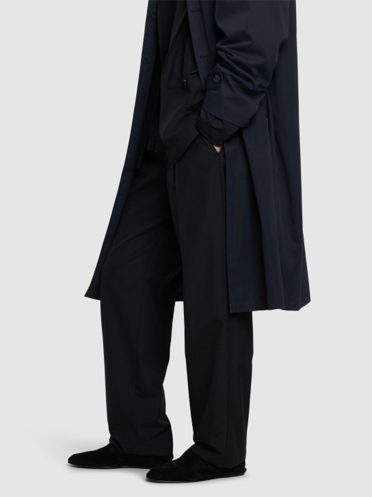 The Row: Brent leather loafers - Black - men_1 | Luisa Via Roma