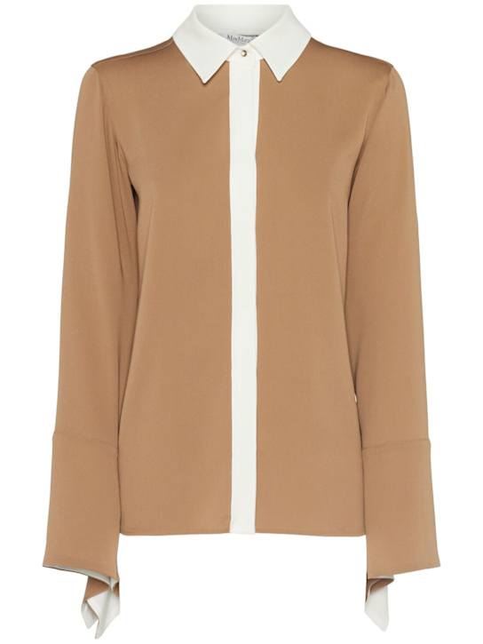Pio washed silk charmeuse shirt - Thumbnail 1