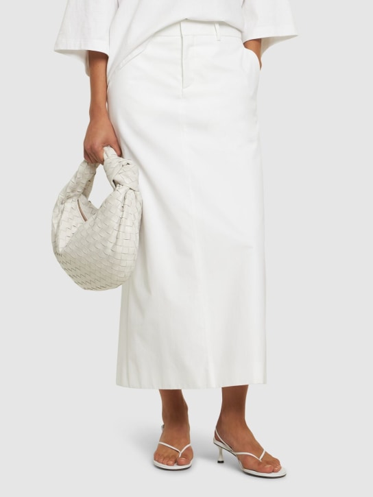 Studio Amelia: 50mm Wishbone leather sandals - White - women_1 | Luisa Via Roma